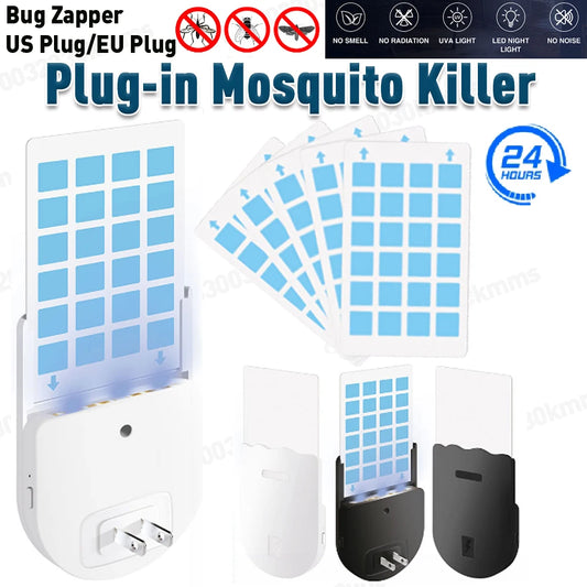 Fliegende Insekten falle Plug-in Mücken vernichter Indoor Gnat Motten fänger Fly Tapper mit Nachtlicht UV Lockstoff fänger für zu Hause